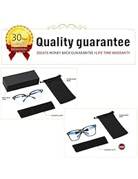 Gafas de bloqueo de luz azul unisex, marco cuadrado medio para anteojos, anti rayos azules para juegos de computadora