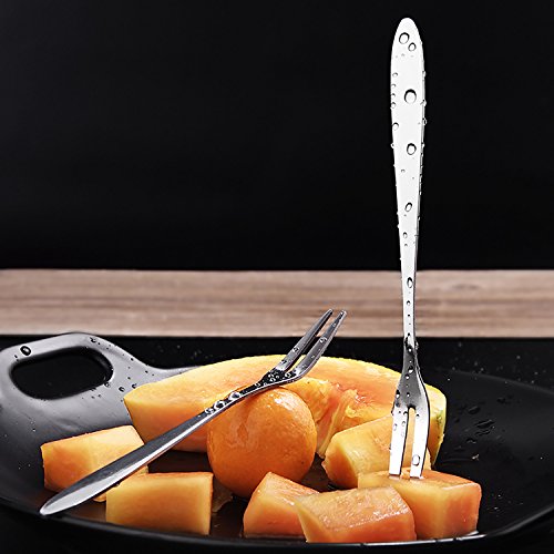 image for LIANYU 20-piece Appetizer Dessert Forks, Stainless Steel Mini Salad Fr