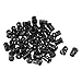 uxcell 50Pcs Lamp Socket Light-emitting Diode Holder Clip Bezel Mount 3mm LED Holders Panel Display Plastic Black