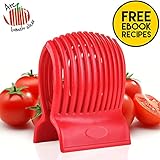 CHRISTMAS GIFT Arc Tomato Slicer (TM) -Amazingly Accurate Tomato Slicer with Firm Grip System -Super Safe and Durable ABS Material -Super Time Saver with Ergonomic Design -Up to 13 Slices -Vibrant Red