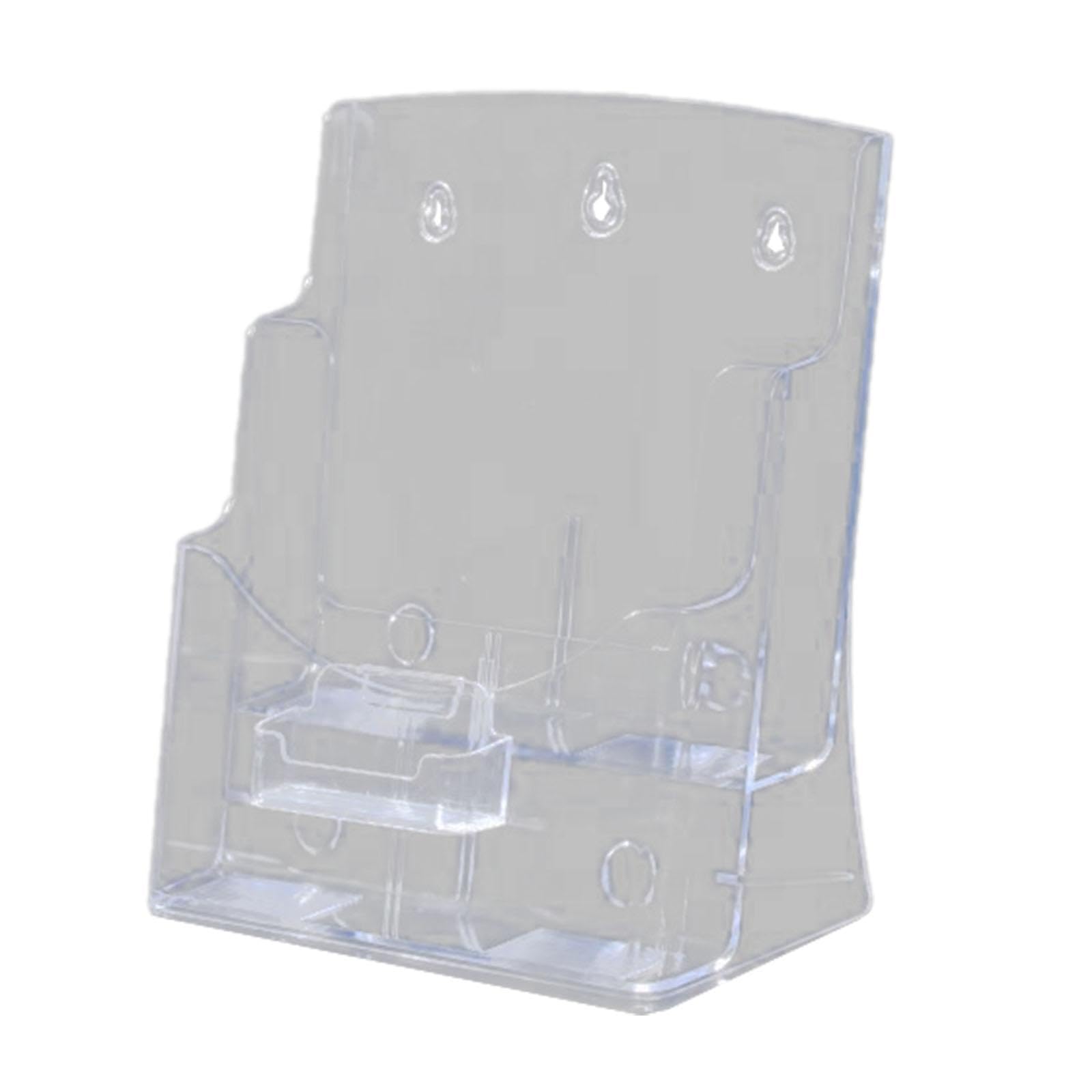 Sharplace Acrylic Business Card Display Stand Brochure Holder Clear Leaflet Countertop Organizer for Signs Restaurant Name Card, A4 2 Tiers