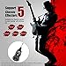Kithouse B6 Guitar Headphone Amplifier Mini Plug Guitar Amp Bluetooth Receiver Rechargeable For Electric Travel Pocket Guitar With Reverb/Chorus/Flanger/Overdrive/Wow Wah 5 Guitar Effects(Silver)