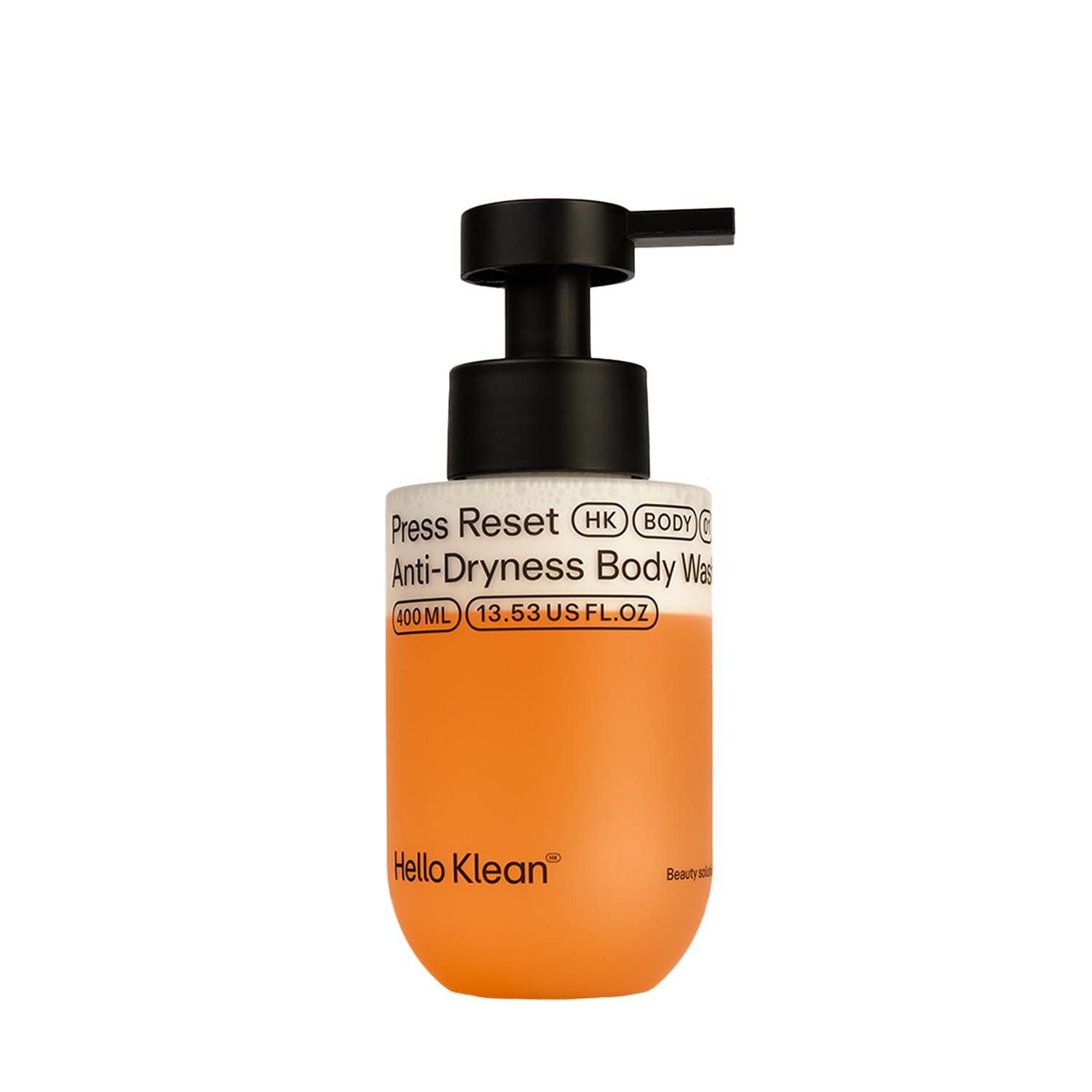 Hello Klean Press Reset Anti-Dryness Body Wash - Bi-Phase Cleanser Deeply Cleans & Removes Hard Water Residue - Instant Relief for Dry Skin with an Intense Boost of Hydration - Dermatologist Tested