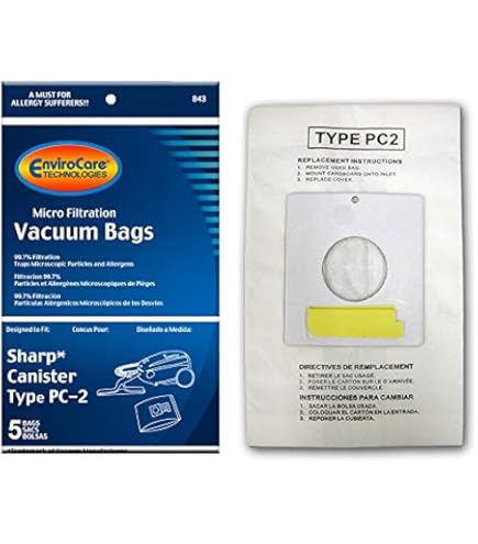 ENVIROCARE SHARP TYPE PC 2   5 BAGS IN A PACK VACUUM CLEANER BAGS   Vacuum Clean - Foto 4