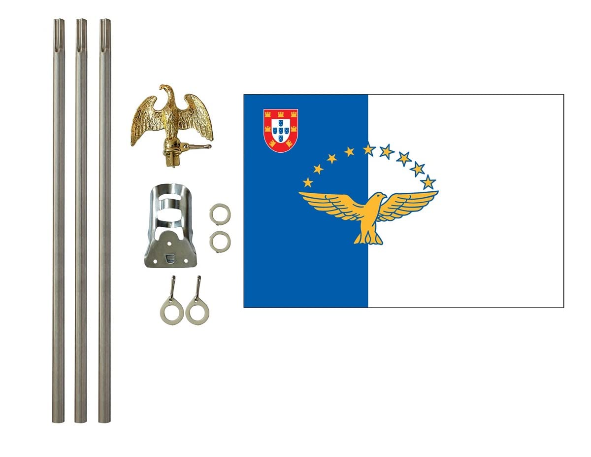 Azores 3x5 ft Outdoor Flag and Flag Pole