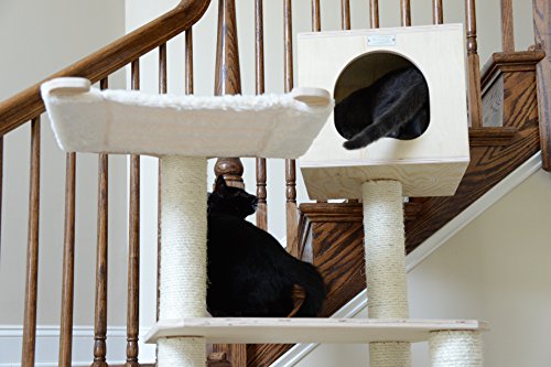Armarkat 89 inch Premium Solid Wood Cat Tree Tower