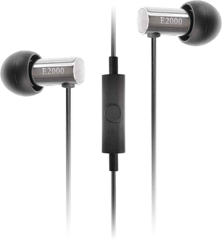 final E2000C In-Ear Isolating Earphones with Smartphone Controls & Mic, High-Fidelity Sound, Noise-Isolating, Comfortable Fit, Durable Design, Aluminium Housing, Swing-Fit Eartips - Silver Aluminium — image 1