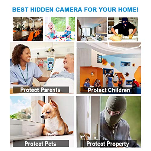 Hidden Security Camera WiFi Photo Frame,FUVISION 1080P Nanny Cameras