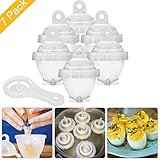 WEBSUN Boiled Egg Cooker Hard & Soft Egg Maker with Egg Separator AS SEEN ON TV, BPA Free Non Stick Boiled Egg Maker without Egg Shell