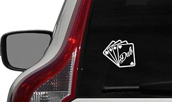 Amazon Com Card Trump Clipart Version 1 Car Vinyl Sticker Decal Bumper Sticker For Auto Cars Trucks Windshield Custom Walls Windows Ipad Macbook Laptop And More White Automotive