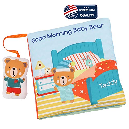 Bebe Mondo Soft Baby Cloth Book Teddy Bear Baby Books Education Toys Activity Books For Babies Toddler Infants Kids Boy Baby Girls Machine Washable Toy Match With Good Night Set Soft Fabric Book Pricepulse