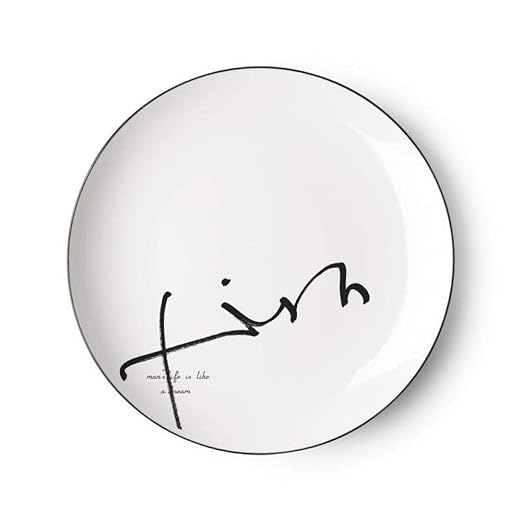 LXLN Plato Cuadrado de cerámica para el hogar,Plato de cerámica ...