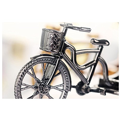 KAKA(TM) Vintage Jinrikisha Design Digital Alarm Clock Creative Gifts for Kids Children Car Lovers - Silver - Thumbnail 5