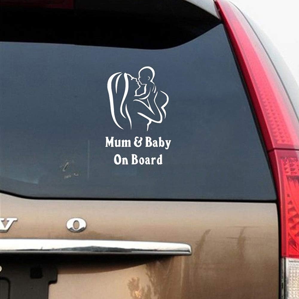 Car Stickers car Reflective Baby & Mum on Board Warning Stickers Mummy