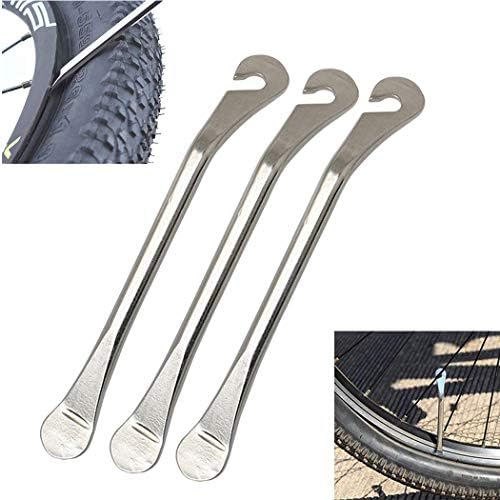 Anync Bike Tire Lever Tyre Spoon Iron Changing Tool, Stainless Steel Levers to Repair Bike Tube, Best Tire Changing Tool, Set of 3