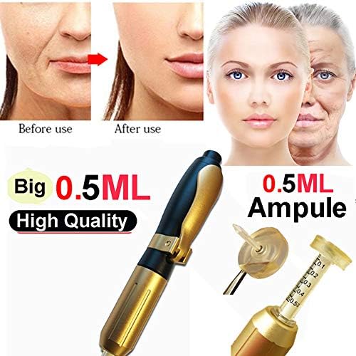 YJJ 0.5ML Mute Hyaluron Acid Pen for Mesotherapy Gun hyaluronic Injection Pen High Pressure Wrinkle Removal Water Syringe