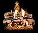 Peterson Real Fyre 24-inch Split Oak Designer Plus Log Set With Vented Natural Gas G4 Burner - Match Light
