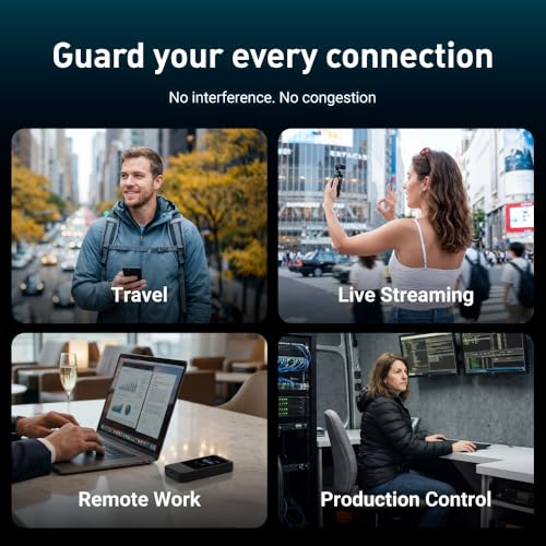 GL.iNet MUDI 7 (GL-E5800) Wi-Fi 7 5G Travel Router with eSIM & Dual SIM, 2.8" Touchscreen, Tri-Band up to 5.76 Gbps, 2.5G Ethernet, 700Mbps VPN, 13.5h Battery — Mobile Hotspot for Travel, Livestream