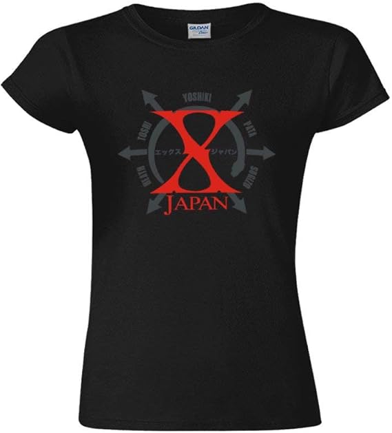Amazon Tシャツ レディース X Japan Logo エックス ジャパン 半袖 ゆったり 丸ネック 肌触り 柔らか 気楽 ファッション 普段着 外出 運動 吸汗速乾 通気性抜群 長持ち フロントプリント Tシャツ カットソー 通販