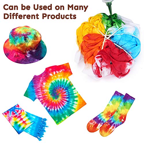 DIY Tie Dye Kit with Spray Nozzles Permanent,40 Colors Dye Art Set with
