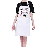 PXTIDY Nail Tech Apron Manicurist Gift Manicurist Therapist Miracle Worker Artist Friend Apron For Nail Salons