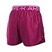 Under Armour Girls' Printed Play Up Shorts, Black Cherry/Verve Violet, Youth X-Small
