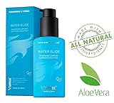 Viamax Water Glide, Water Based lube and Vaginal Moisturizer. Natural Sexual Lubricant with Aloe Vera, Its pH Value the Same As Women’s Genital Area. Easy to Wash and NO Stains ≈ 2.4 Oz