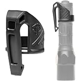 Thyrm Low Profile Carry Clip for 1&rdquo; Flashlight, Pocket or MOLLE Carry | Pocket Clip, Made in USA, fits Many 1" Diameter Lights by SureFire, Modlite / Noxon, Streamlight, Fenix, Nitecore, Cloud