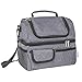 Best Lunch Bags for Women or Men: Grey Thermal Lunch Bag for Men Woman Adult, Kids | Insulated Lunchbox, Soft Cooler Bag | Meal Prep Womens Lunch Box Compartment Lunch Tote | Men's Lunch Box for Work