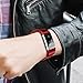 Hanlesi Band for Fitbit Charge 2 , Stainless Steel Bracelet Fitness Accessory Wristband for Fitbit Charge2 (Red, 190mm)