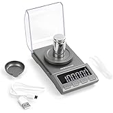 Digital Milligram Scale, 100g x 0.001g NEWACALOX Reloading High Precision Jewelry Scale,Portable Jewelry Scale with...
