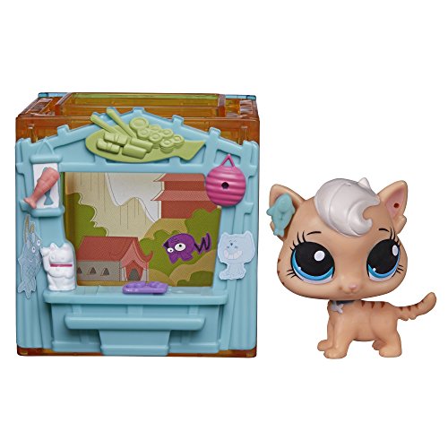 Littlest Pet Shop Mini Style Set with Meow Meow Milkone Figure