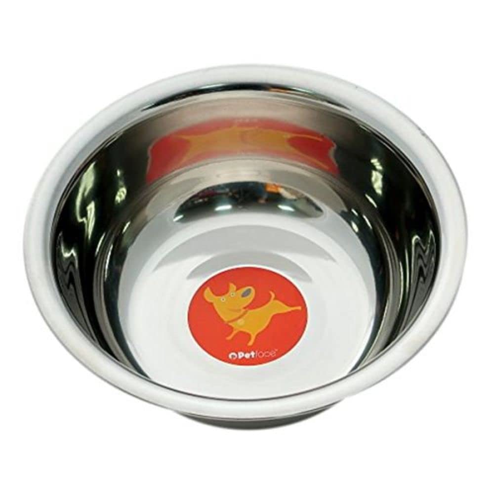 Petface Stainless Steel Non Slip Bowl, Medium