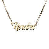 Kendra Name Tag Necklaces for Her His Friends