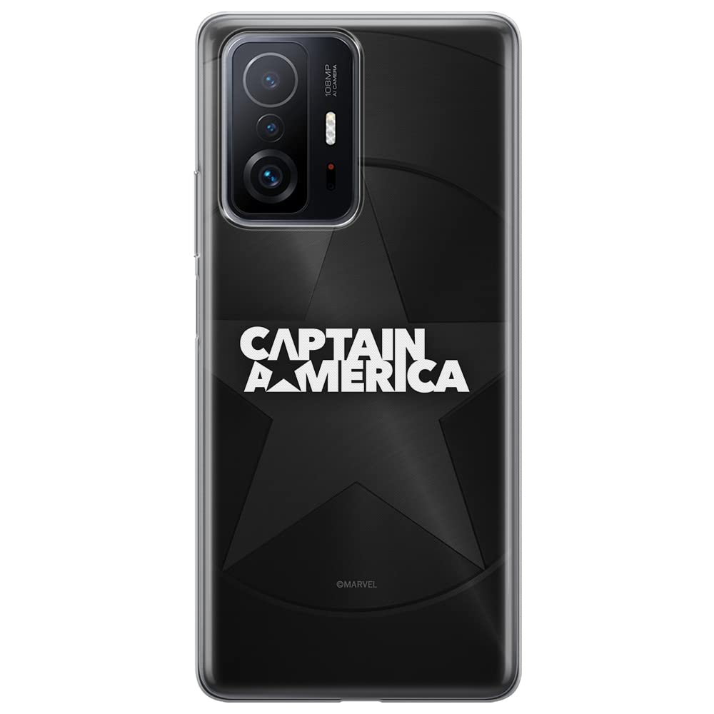 ERT GROUP mobile phone case for Xiaomi 11T 5G / 11T PRO 5G original and officially Licensed Marvel pattern Captain America 024 optimally adapted to the shape of the mobile phone, case made of TPU