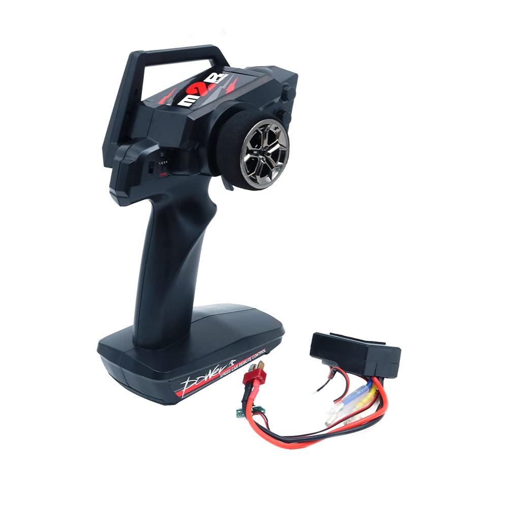 DollaTek WLtoys 1/12 RC Car Spare Parts Remote Control 12428-0343 V2 2.4G Controller with 3 in 1 RC Car Receiver Spare Parts Accessory