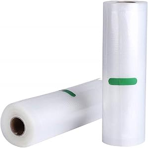 Chayou Vacuum Sealer Bags for Food Saver Storage Seal a Meal Vac Sealers BPA Free, Heavy Duty Commercial Grade (8 x 197 Inch(2-Rolls))