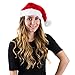 Funny Party Hats 10 Pack of Plush Santa Hats - Christmas Hats Bulk - Elf Hat - Traditional Red Xmas Hats