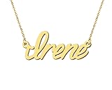 Aoloshow Irene Women Name Initial Necklace Script