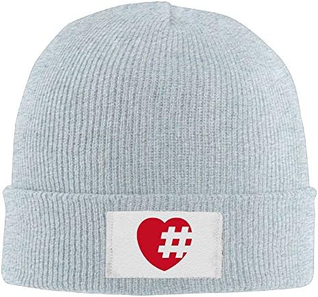 Hashtag In A Heart Wool \r\nBlack Black\r\n Winter Slouchy Beanie