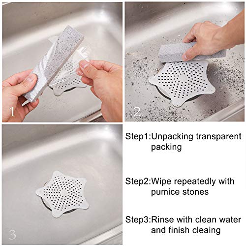 Tanlee 21 Pack Pumice Stick Cleaning Brick Block Pumice Stone Pumice Scouring Pad Grill Cleaning Brick for Removing Stains of Toilet Bowl, Bath, Household, Kitchen, Pool - Thumbnail 2