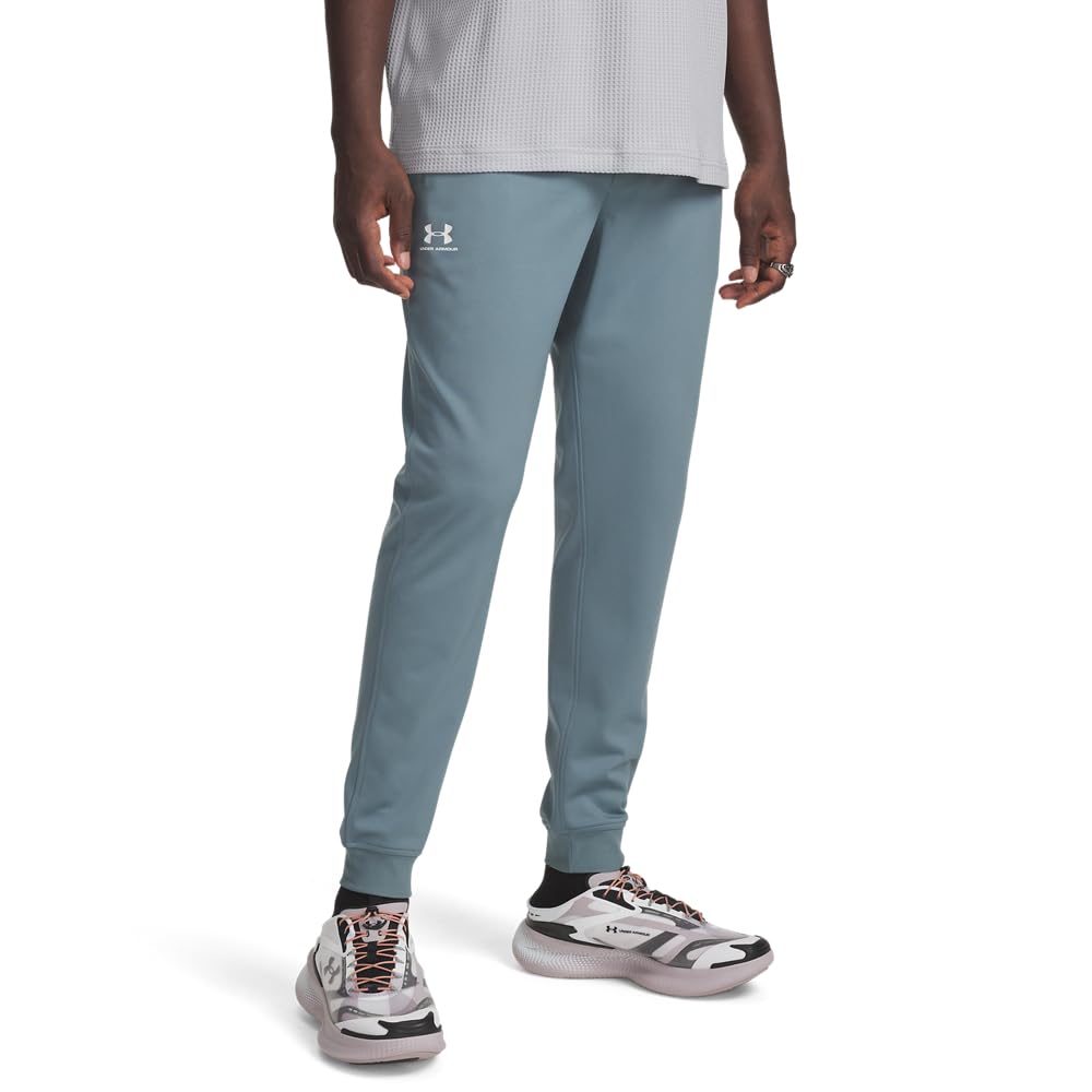 Under Armour Men's Sportstyle Tricot Joggers, (587) Jasper Blue / / White, Small Image