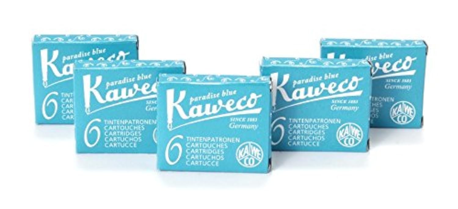 Kaweco Fountain Pen 30 Ink Cartridges Paradise Blue