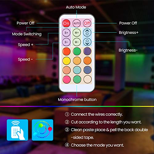 AMBOTHER LED Strip Lights 32.8-feet Multicolor Chasing Dreamcolor Changing Rope - Thumbnail 2
