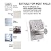 LOOGI Adhesive Hooks, Door Hooks Heavy Duty Towel Hooks Stick on Wall Waterproof Stainless Steel Robe Hanger for Hanging Bathroom Kitchen Home 5 Pack