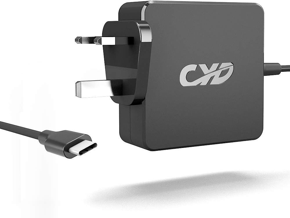 CYD65W USB TYPE-C PD Power Supply Compatible with Lenovo ThinkPad-S2 Yoga 920 HP Pavilion x2 10-n054sa