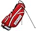 Team Golf NCAA Wisconsin Badgers Fairway Golf Stand Bag, Lightweight, 14-way Top, Spring Action Stand, Insulated Cooler Pocket, Padded Strap, Umbrella Holder & Removable Rain Hood