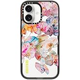 CASETiFY Impact iPhone 17 Case [Slim/Compatible with Magsafe / 8.2 ft. 4X Military Grade Drop Protection] - AF Dream FLWRS - Clear Black
