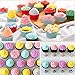 62 Pieces Cake Decorating Supplies Kit with 48 Pieces Numbered Tips with Pattern Chart, 2 Reusable Coupler, a Cleaning Brush, a Reusable silicone bag and 10 Disposable icing bags