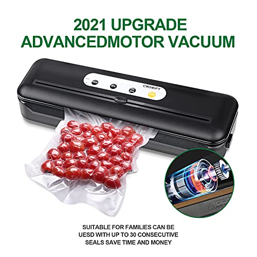 Cromify Vacuum Sealer Machine, Automatic Food Vacuum Saver with Cutter